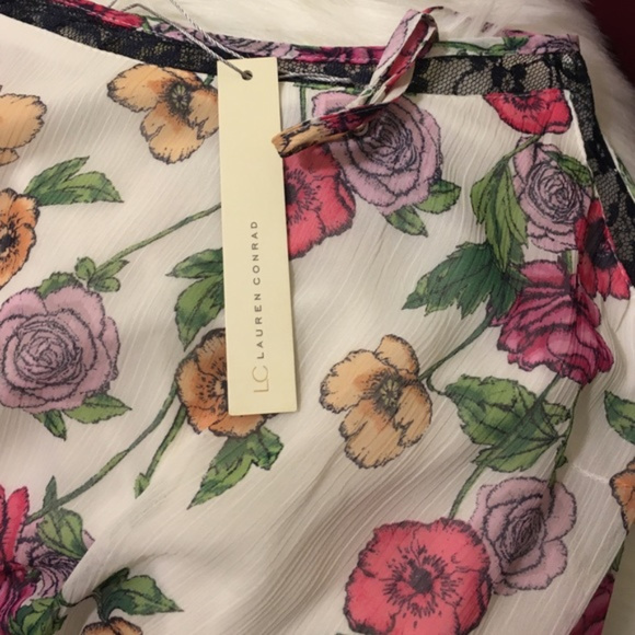 SOLD LC Lauren Conrad Dress Pleated Midi Sz XL - Picture 3 of 6